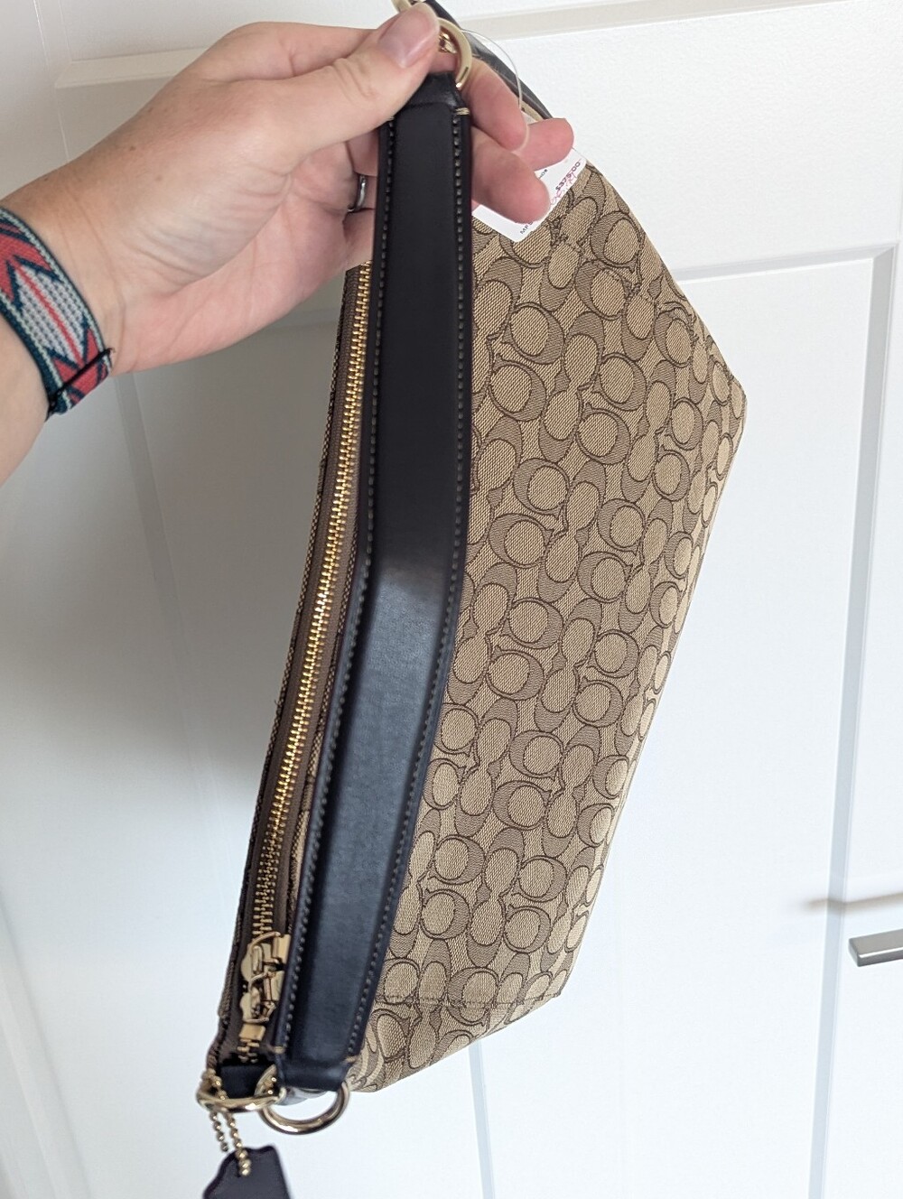 Coach Signature Celeste Hobo Shoulder Bag - Classic Khaki Brown NWT - Picture 6 of 10